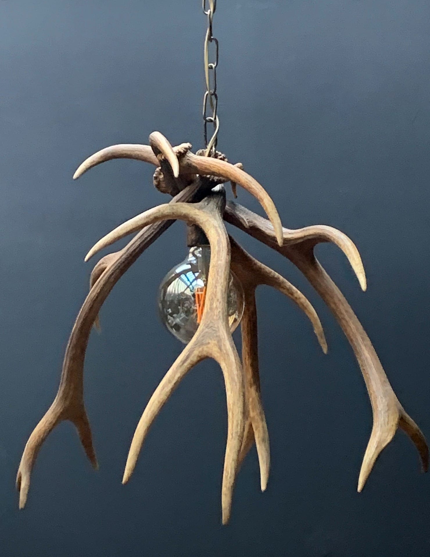 Modern lamp of deer antlers