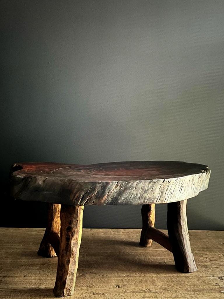 Vintage Baumstamm Couchtisch.