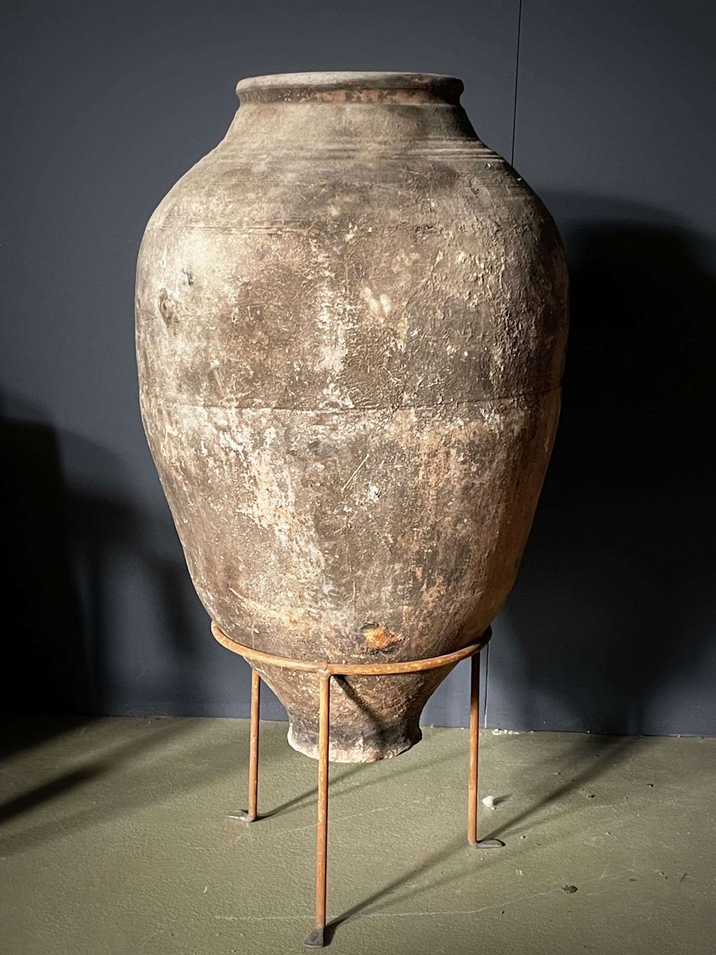 Large antique terracotta jug