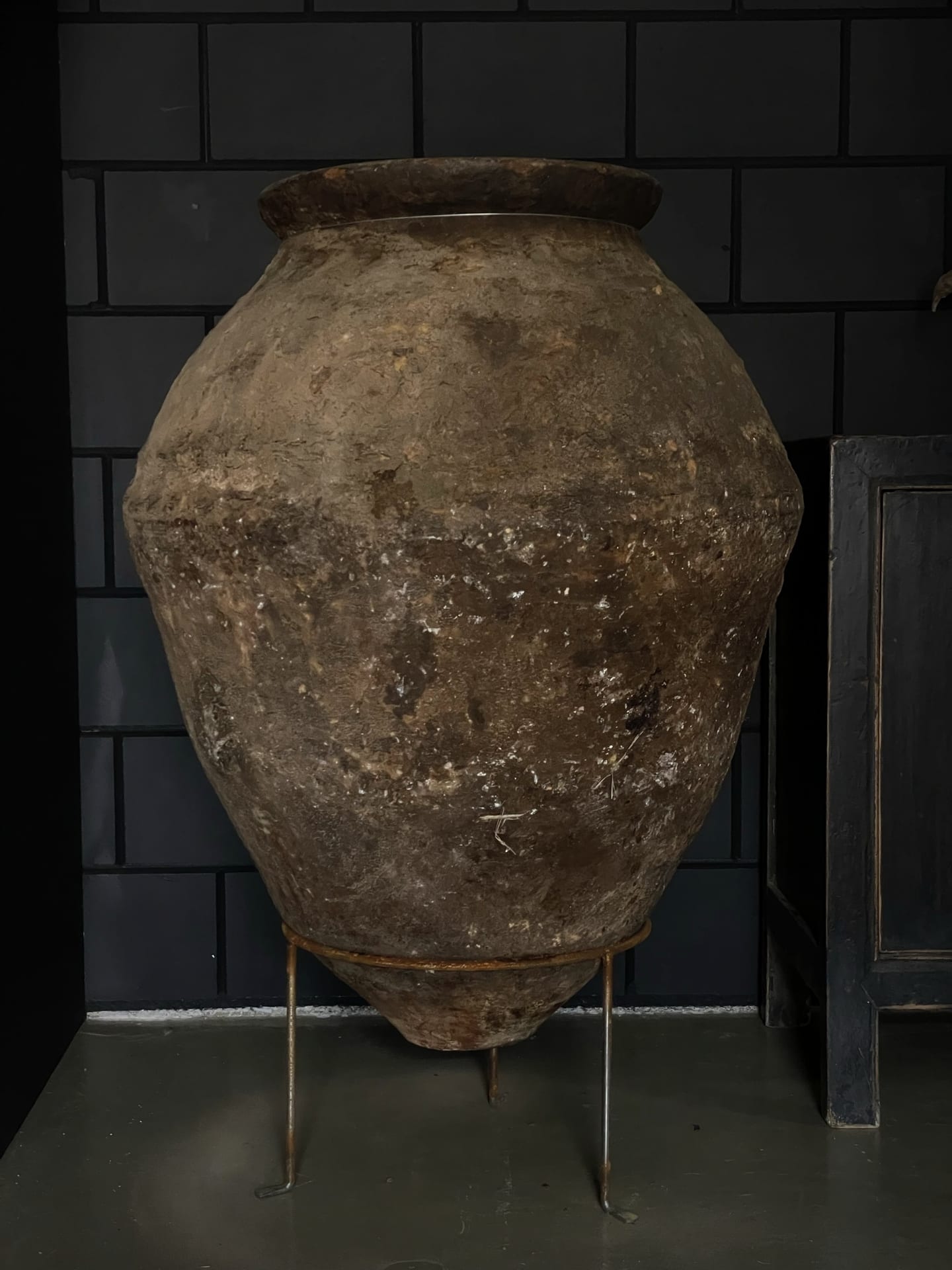 Large antique olive jar
