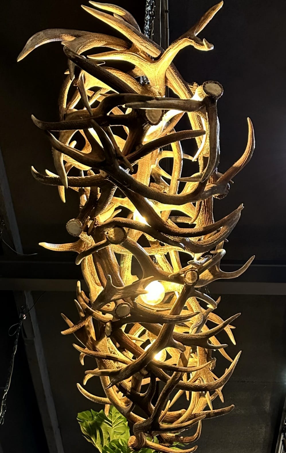 Einzigartige Geweihlampe XXL