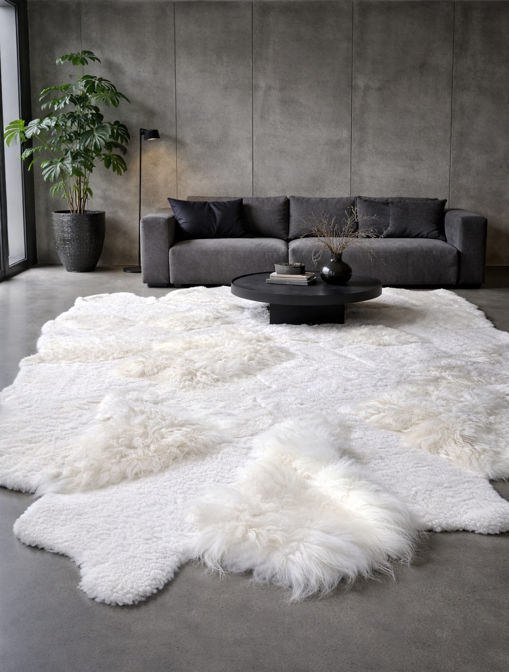 Designer schapenvacht vloerkleed XL