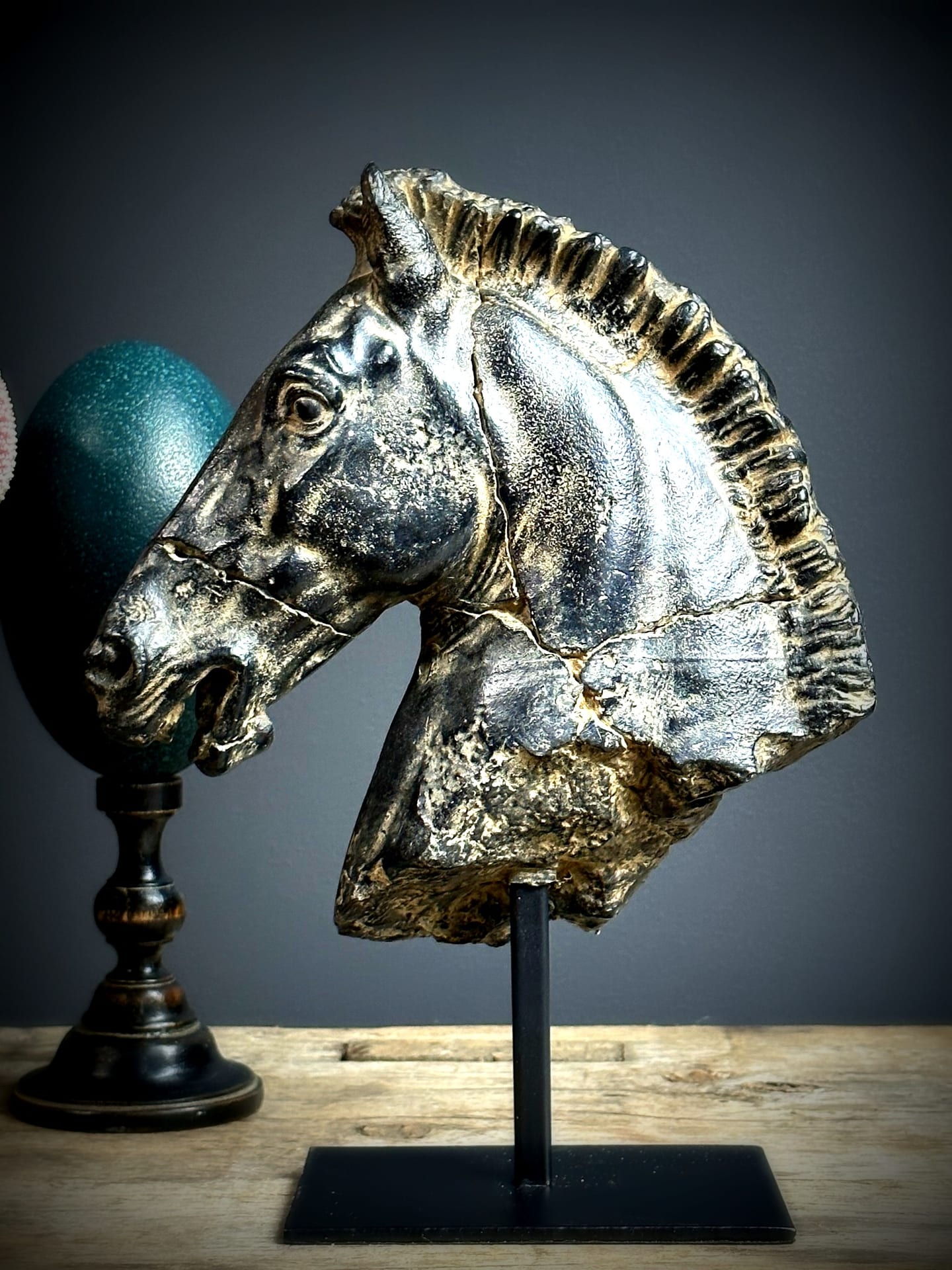 Replica marmeren paardenhoofd