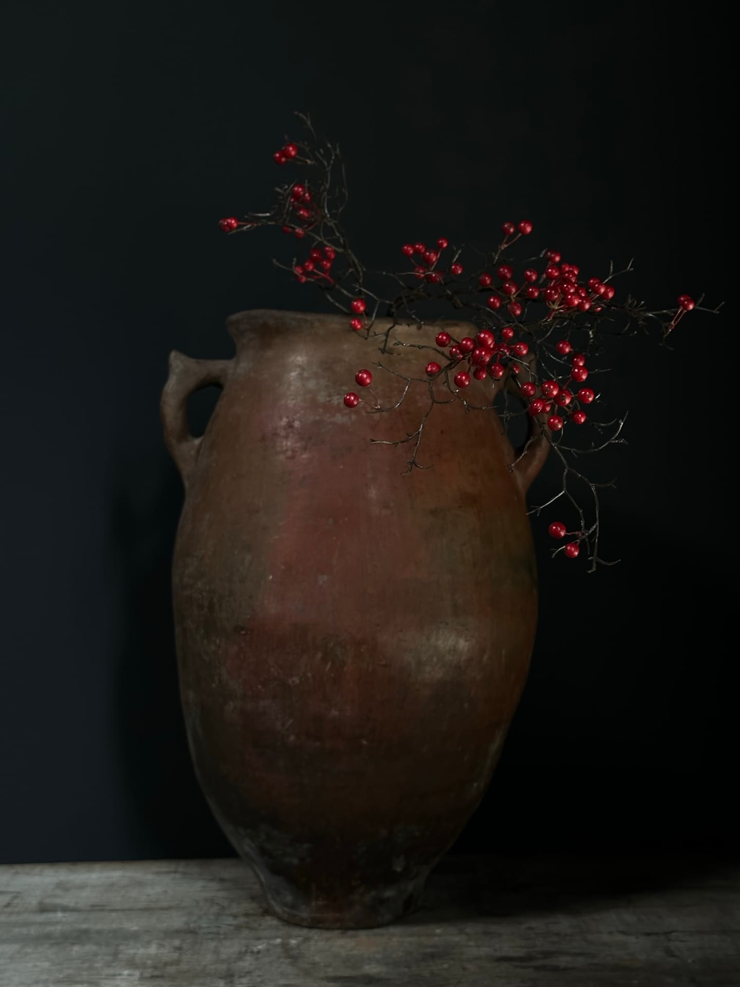 Cruche ocre rouge ancienne
