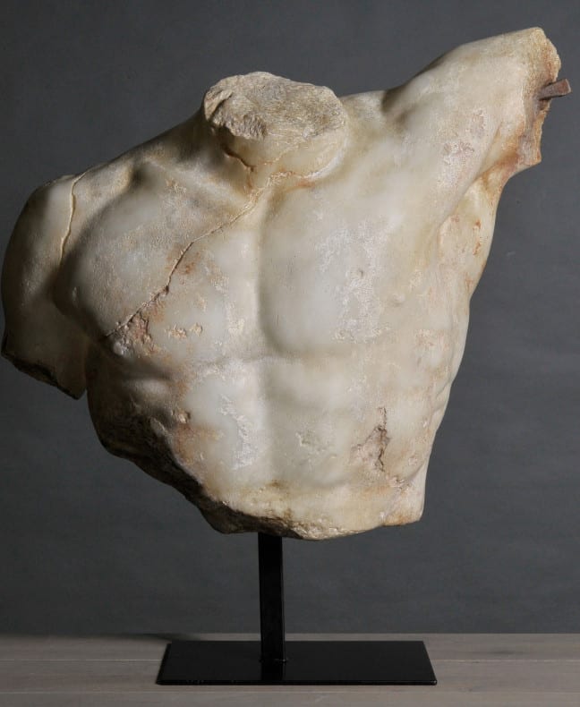 Kämpfender Gladiator (Agasias- Louvre), Marmornachbildung.