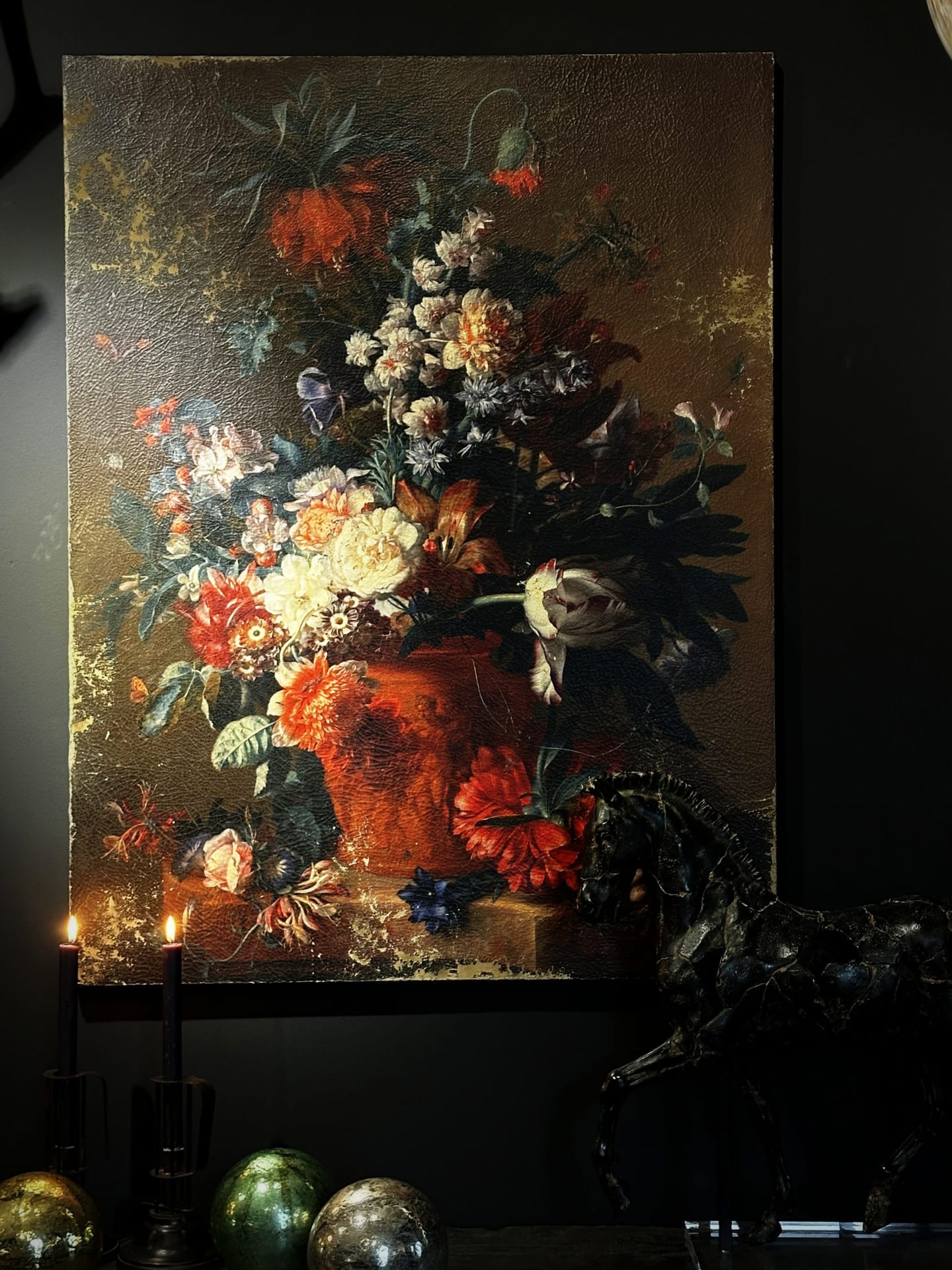 Malerei Vase mit Blumen