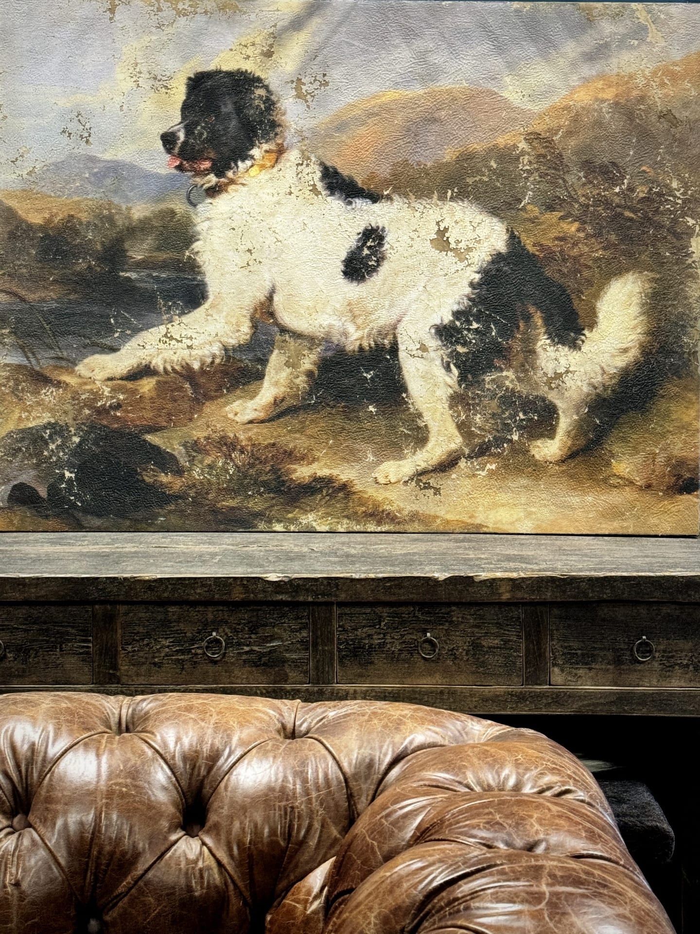 Gemälde "Ein Neufundländer Hund - Edwin Landseer"