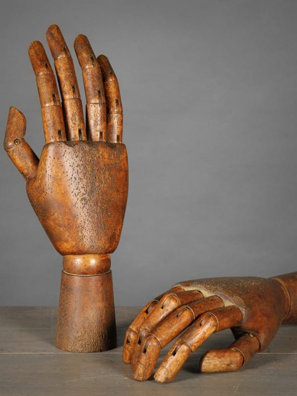 Houten hand (set van 2)