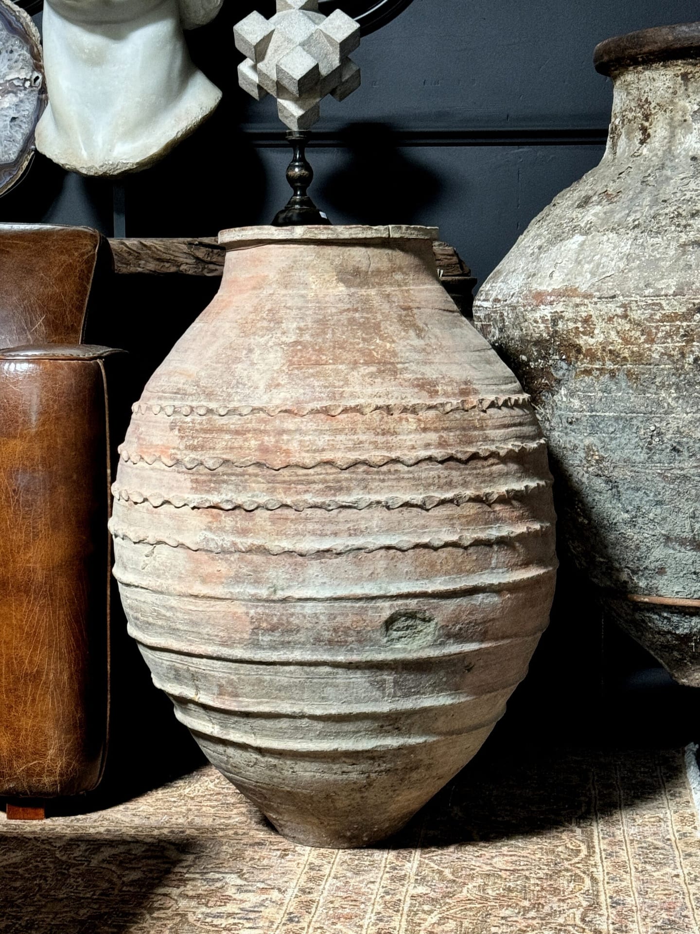Antique terracotta pitcher