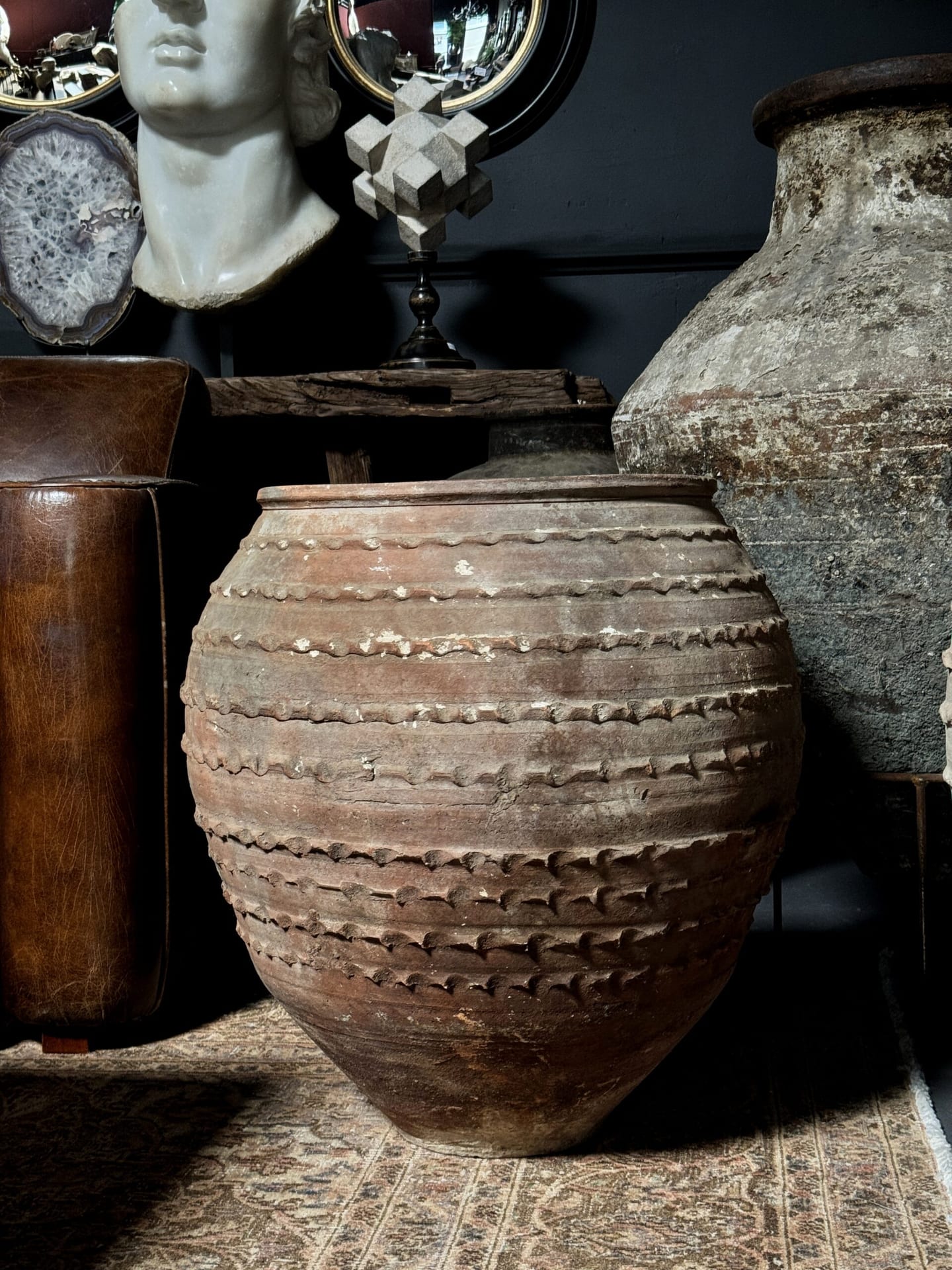 Antique terracotta pot