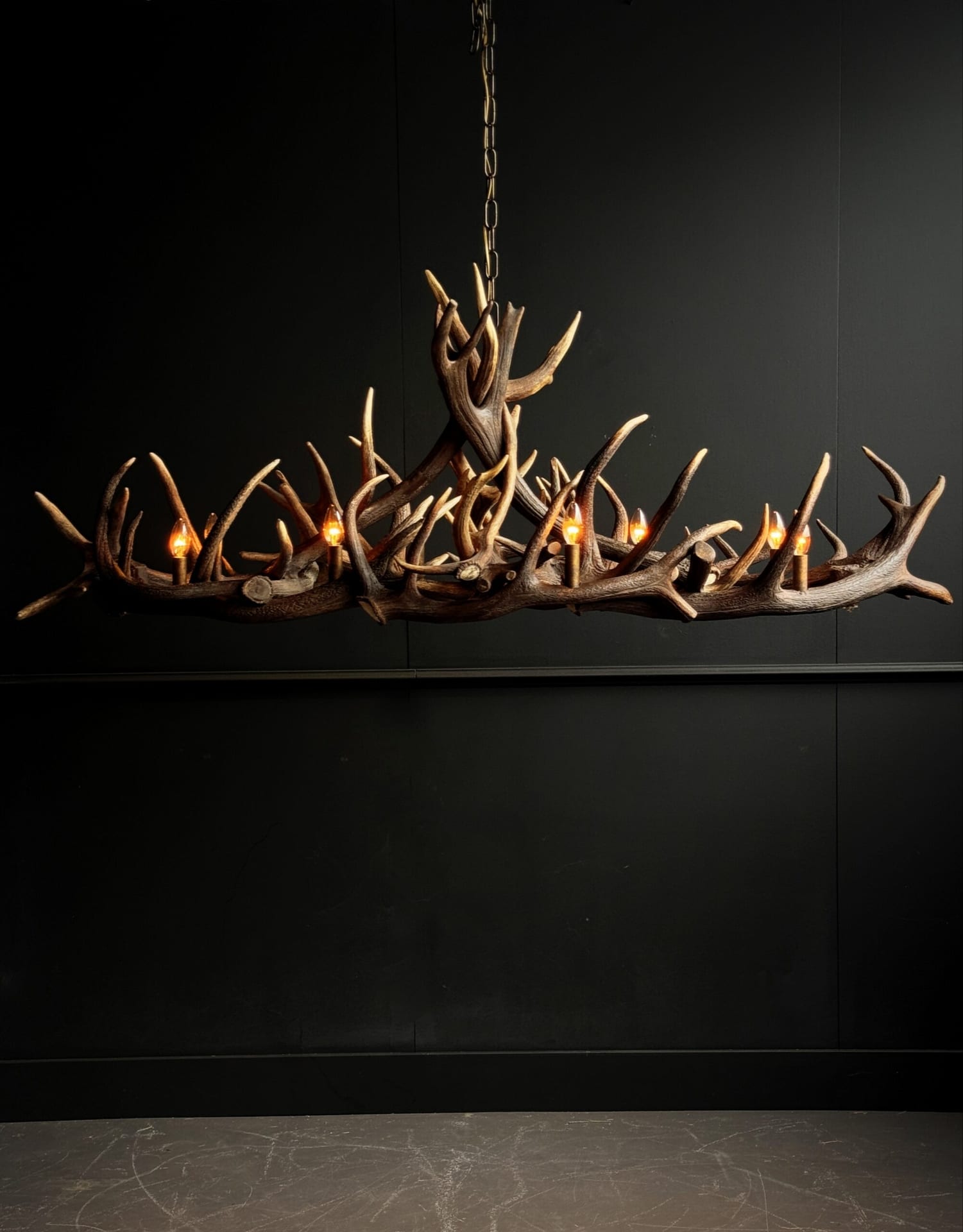 Oval Antler Lamp