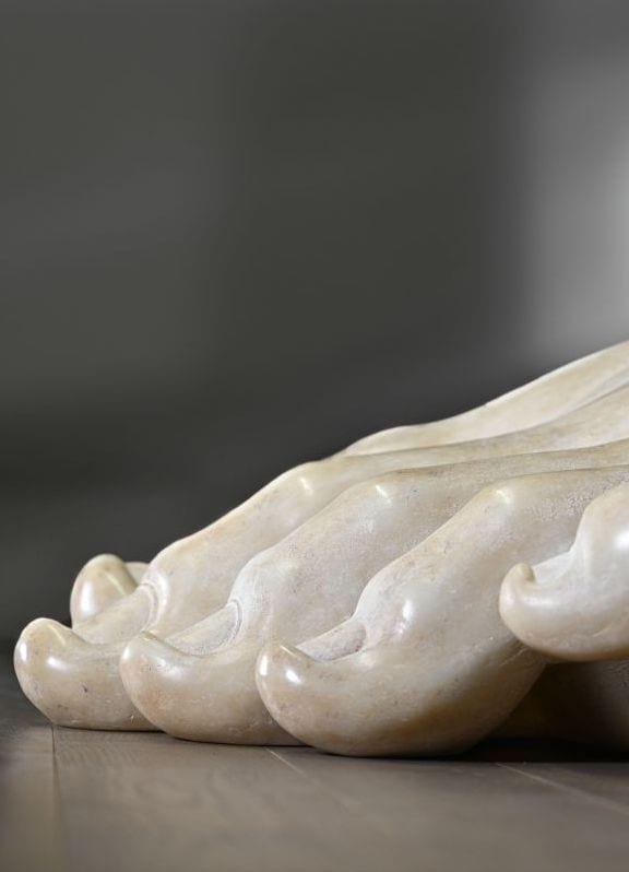 Fragment eines Apollo-Fußes
