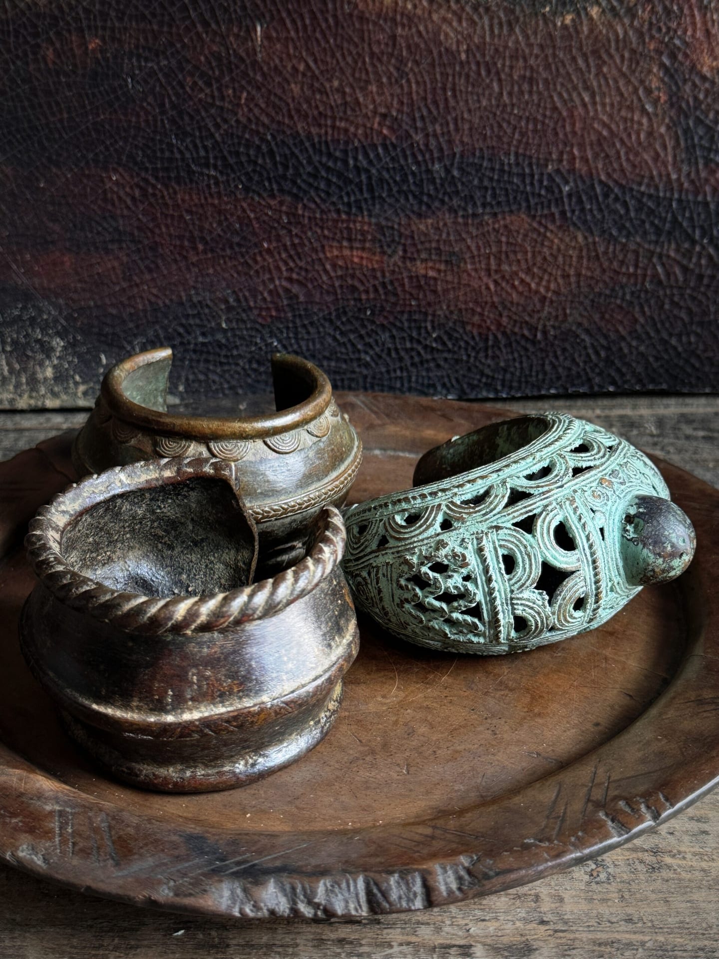 Antike afrikanische Armbänder