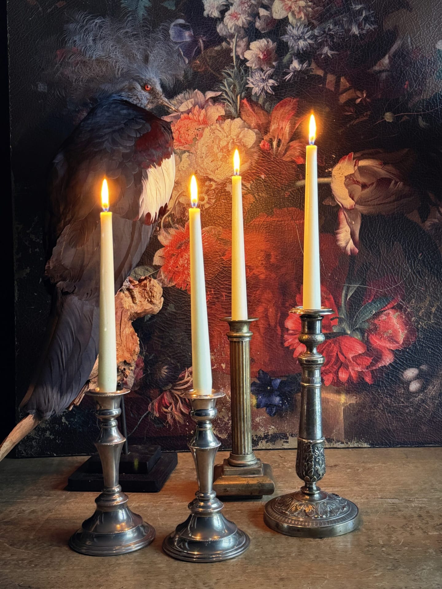 Antique candlesticks