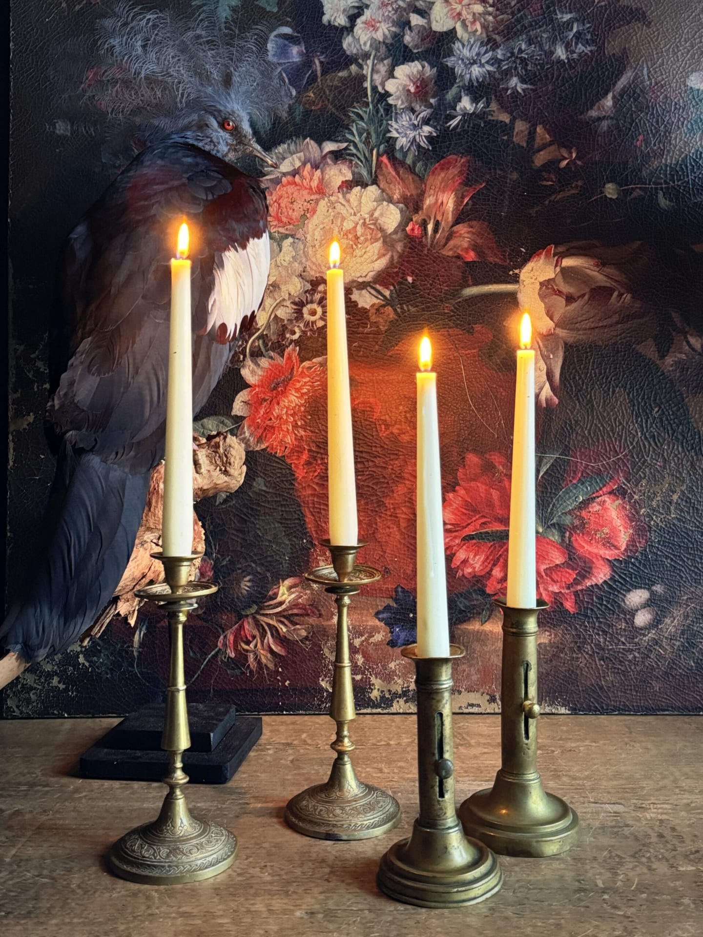 Antique candlesticks