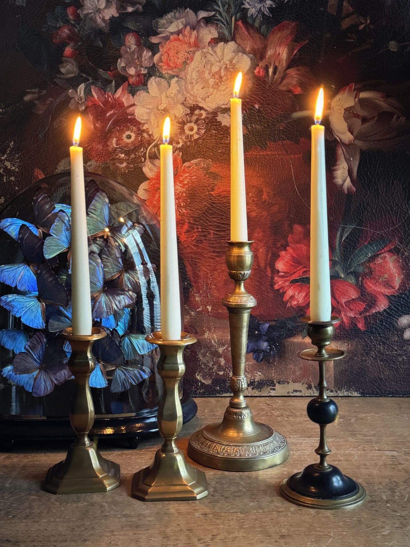 Antique candlesticks