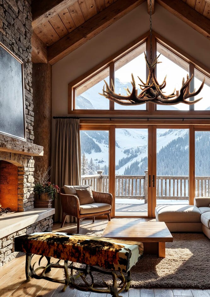 Ski chalet interieur