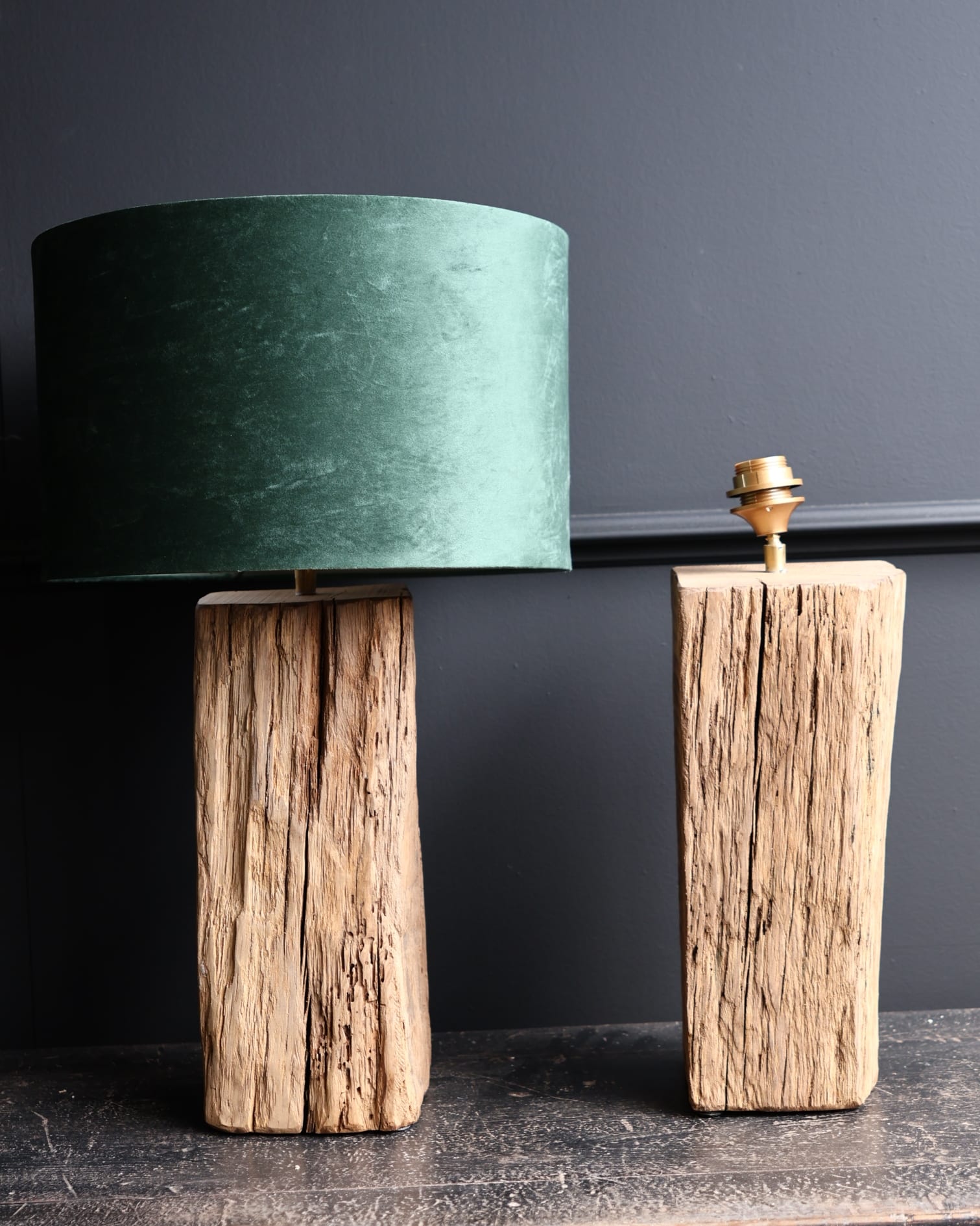 Houten lampen