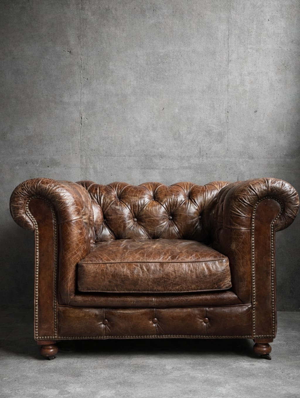 Vintage Chesterfield fauteuil
