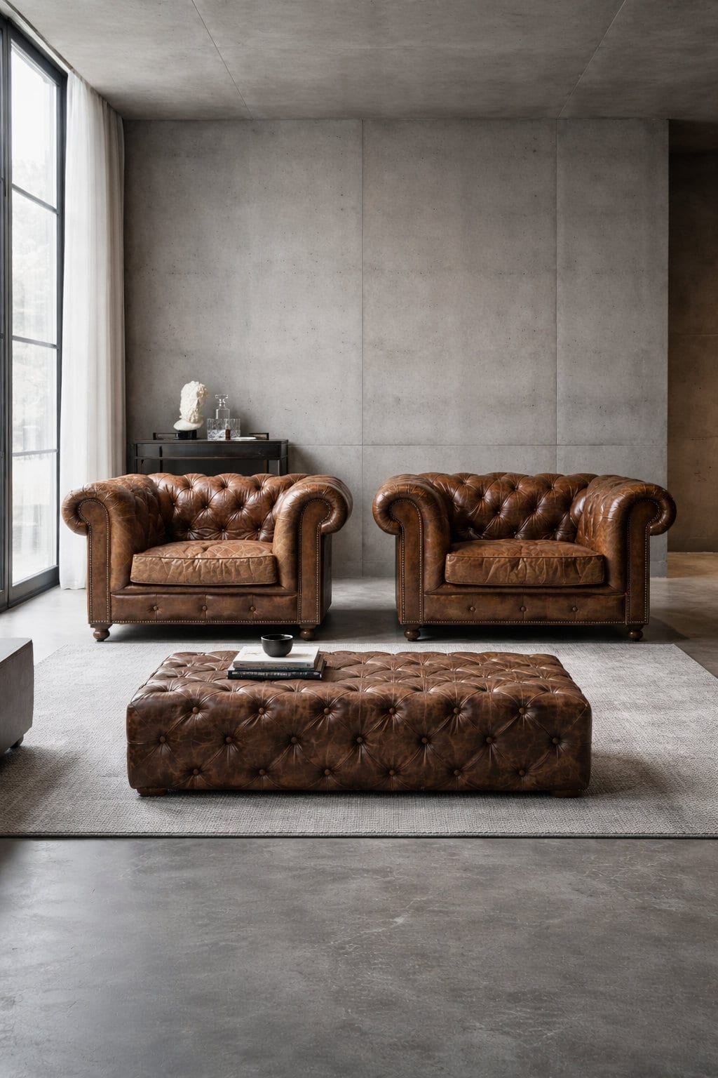 Einzigartiges Chesterfield-Set
