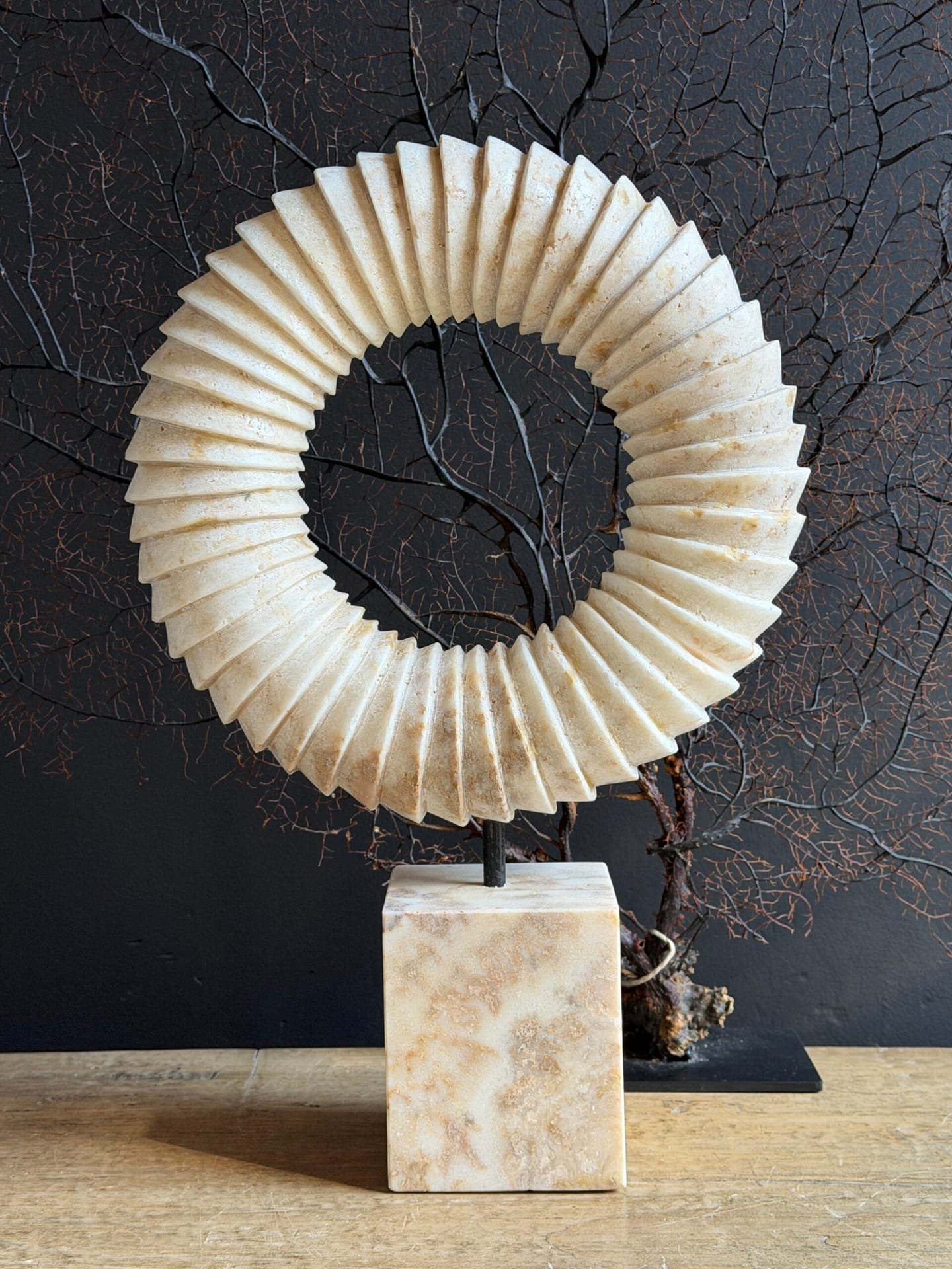 Onyx reliëf ring