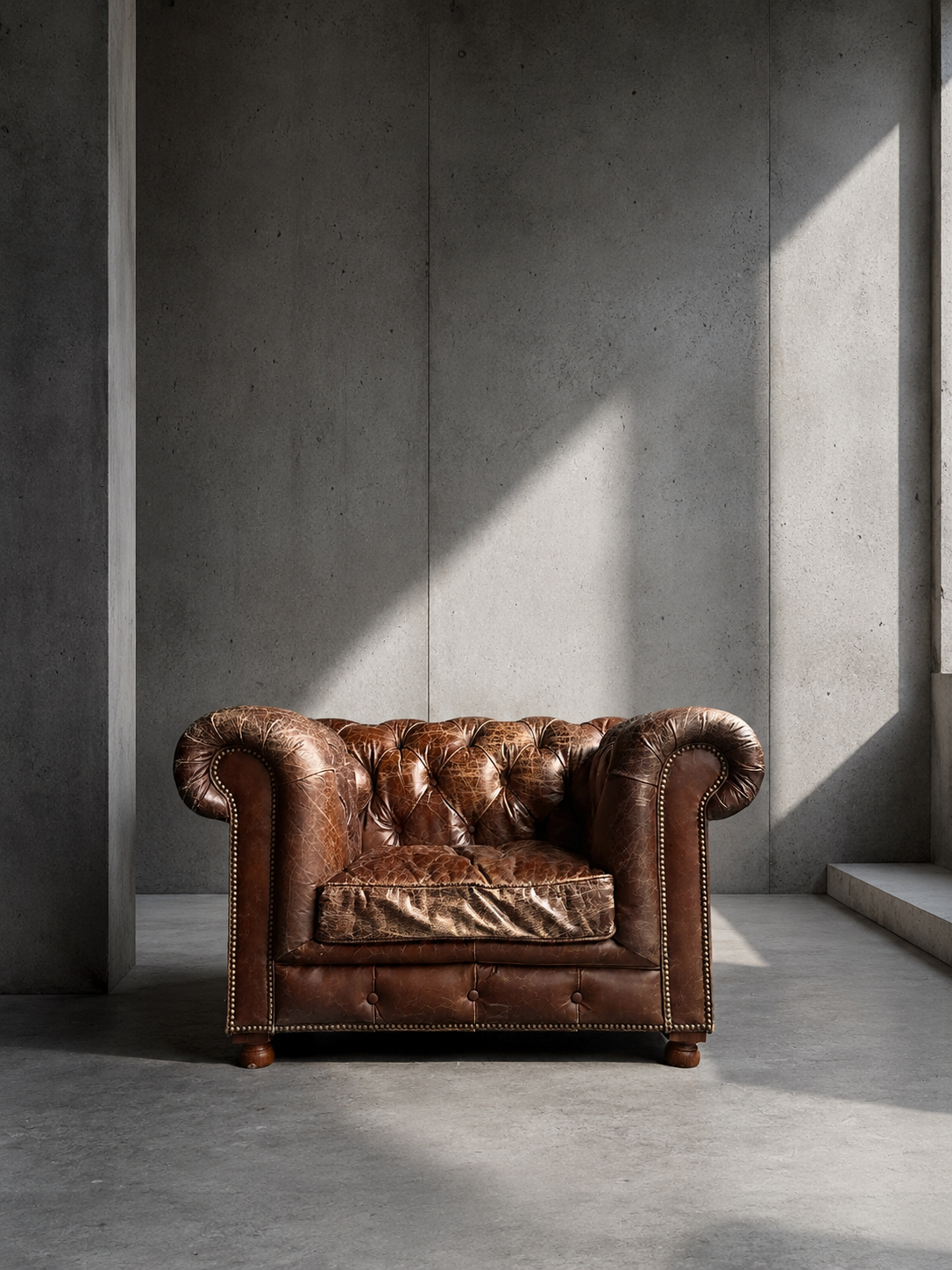 Vintage Chesterfield fauteuil