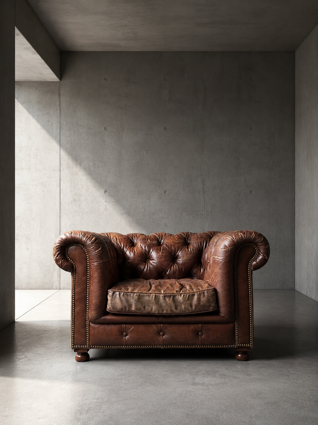 Vintage Chesterfield fauteuil